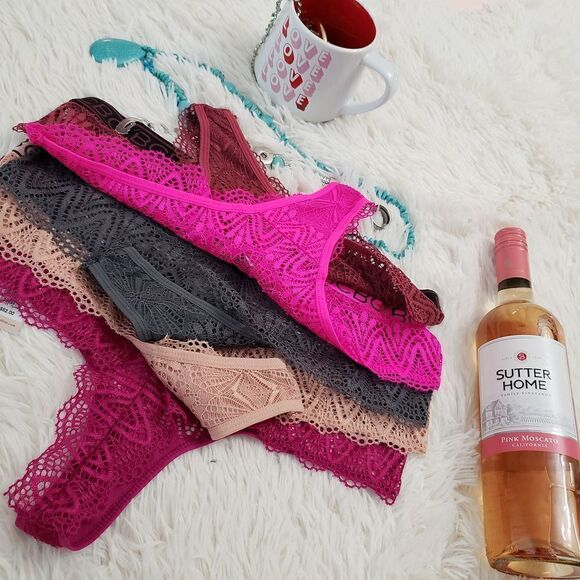 BCBG CHEEKY LARGE Multicolor 5 pack Lace Mesh Logo Waist Generation - Picture 4 of 6